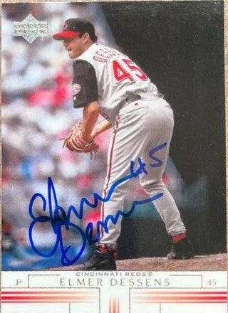 Elmer Dessens Signed 2002 Upper Deck Baseball Card - Cincinnati Reds