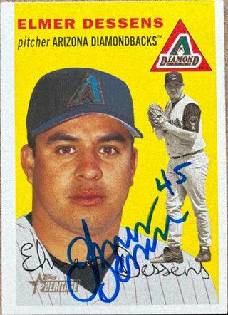 Elmer Dessens Signed 2003 Topps Heritage Baseball Card - Arizona Diamondbacks - PastPros