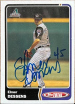 Elmer Dessens Signed 2003 Topps Total Baseball Card - Arizona Diamondbacks - PastPros