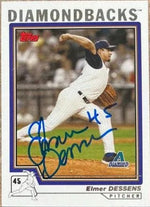 Elmer Dessens Signed 2004 Topps Baseball Card - Arizona Diamondbacks