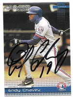 Endy Chavez Signed 2004 Donruss Baseball Card - Montreal Expos