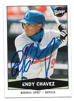 Endy Chavez Signed 2004 Upper Deck Vintage Baseball Card - Montreal Expos