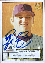 Enrique Gonzalez Signed 2006 Topps 1952 Edition Baseball Card - Arizona Diamondbacks