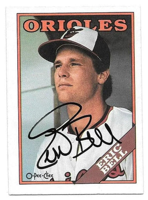 Eric Bell Signed 1988 O-Pee-Chee Baseball Card - Baltimore Orioles