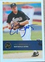 Eric Bruntlett Signed 2000 Just Baseball Card - Martinsville Astros - PastPros