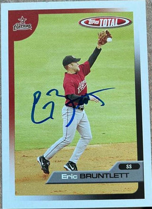 Eric Bruntlett Signed 2005 Topps Total Baseball Card - Houston Astros - PastPros