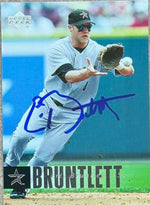 Eric Bruntlett Signed 2006 Upper Deck Baseball Card - Houston Astros