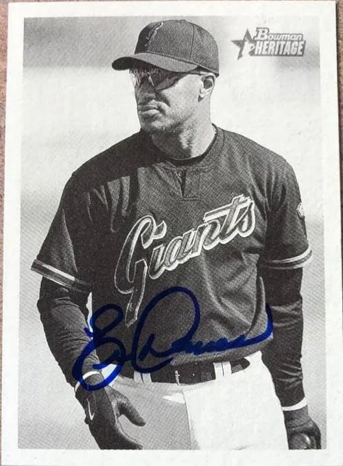 Eric Davis Signed 2001 Bowman Heritage Baseball Card - San Francisco Giants