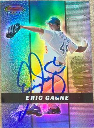 Eric Gagne Signed 2000 Bowman's Best Baseball Card - Los Angeles Dodgers - PastPros