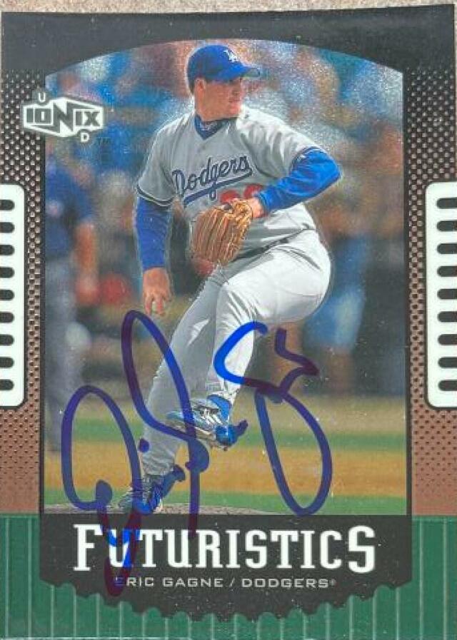 Eric Gagne Signed 2000 Upper Deck Ionix Baseball Card - Los Angeles Dodgers - PastPros