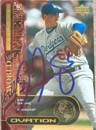 Eric Gagne Signed 2000 Upper Deck Ovation Baseball Card - Los Angeles Dodgers