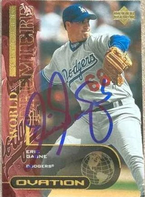 Eric Gagne Signed 2000 Upper Deck Ovation Baseball Card - Los Angeles Dodgers