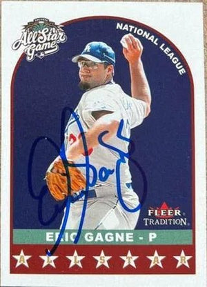 Eric Gagne Signed 2002 Fleer Tradition Update Baseball Card - Los Angeles Dodgers