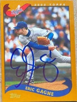 Eric Gagne Signed 2002 Topps Baseball Card - Los Angeles Dodgers