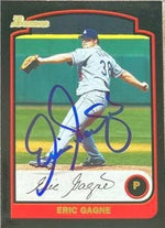 Eric Gagne Signed 2003 Bowman Baseball Card - Los Angeles Dodgers