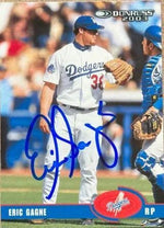 Eric Gagne Signed 2003 Donruss Baseball Card - Los Angeles Dodgers