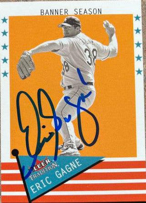Eric Gagne Signed 2003 Fleer Tradition Baseball Card - Los Angeles Dodgers - PastPros