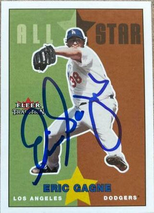 Eric Gagne Signed 2003 Fleer Tradition Baseball Card - Los Angeles Dodgers - U255 - PastPros