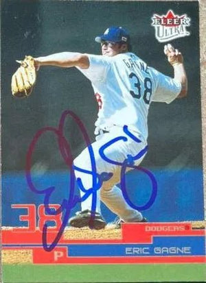 Eric Gagne Signed 2003 Fleer Ultra Baseball Card - Los Angeles Dodgers