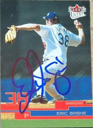 Eric Gagne Signed 2003 Fleer Ultra Baseball Card - Los Angeles Dodgers - PastPros