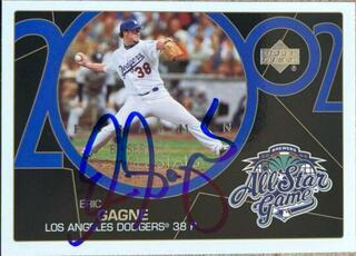 Eric Gagne Signed 2003 Upper Deck 40 Man Baseball Card - Los Angeles Dodgers #803 - PastPros