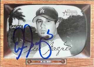 Eric Gagne Signed 2004 Bowman B&W Heritage Baseball Card - Los Angeles Dodgers - PastPros