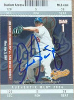 Eric Gagne Signed 2004 Fleer Authentix Baseball Card - Los Angeles Dodgers - PastPros