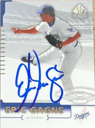 Eric Gagne Signed 2004 SP Authentic Baseball Card - Los Angeles Dodgers - PastPros