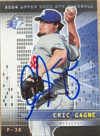 Eric Gagne Signed 2004 SPx Baseball Card - Los Angeles Dodgers - PastPros