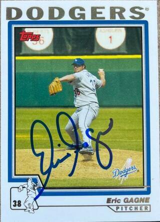 Eric Gagne Signed 2004 Topps Baseball Card - Los Angeles Dodgers #260 - PastPros