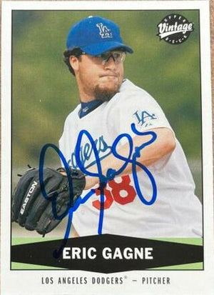 Eric Gagne Signed 2004 Upper Deck Vintage Baseball Card - Los Angeles Dodgers - PastPros