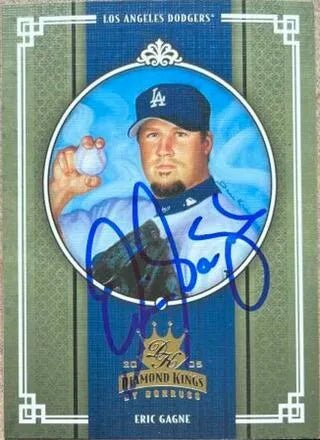 Eric Gagne Signed 2005 Donruss Diamond Kings Baseball Card - Los Angeles Dodgers