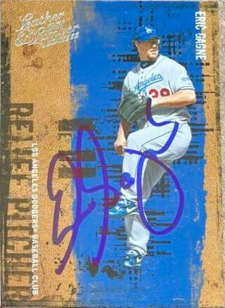 Eric Gagne Signed 2005 Donruss Leather & Lumber Baseball Card - Los Angeles Dodgers - PastPros