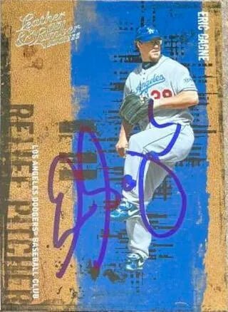 Eric Gagne Signed 2005 Donruss Leather & Lumber Baseball Card - Los Angeles Dodgers