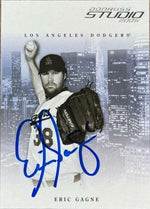 Eric Gagne Signed 2005 Donruss Studio Baseball Card - Los Angeles Dodgers - PastPros