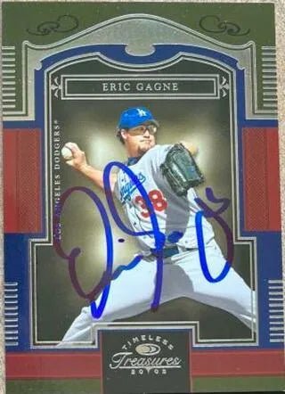 Eric Gagne Signed 2005 Donruss Timeless Treasures Baseball Card - Los Angeles Dodgers