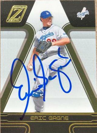 Eric Gagne Signed 2005 Donruss Zenith Baseball Card - Los Angeles Dodgers - PastPros