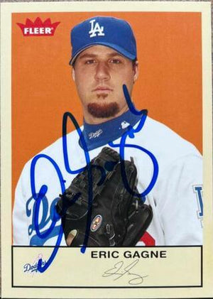 Eric Gagne Signed 2005 Fleer Tradition Baseball Card - Los Angeles Dodgers - PastPros