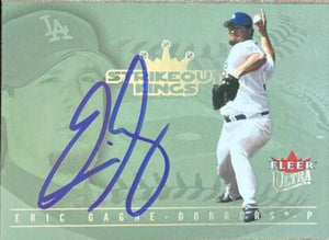 Eric Gagne Signed 2005 Fleer Ultra Strikeout Kings Card - Los Angeles Dodgers