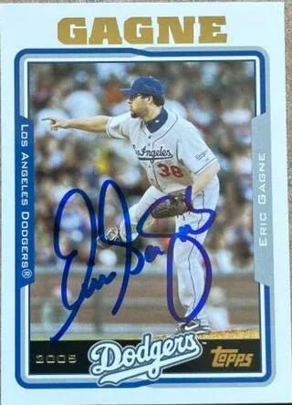 Eric Gagne Signed 2005 Topps Baseball Card - Los Angeles Dodgers #238