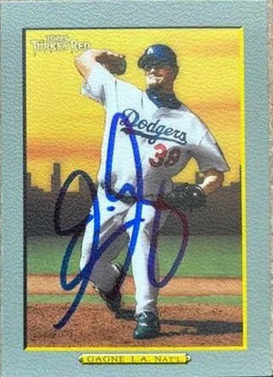 Eric Gagne Signed 2005 Topps Turkey Red Card - Los Angeles Dodgers