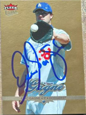 Eric Gagne Signed 2006 Fleer Ultra Gold Medallion Baseball Card - Los Angeles Dodgers - PastPros