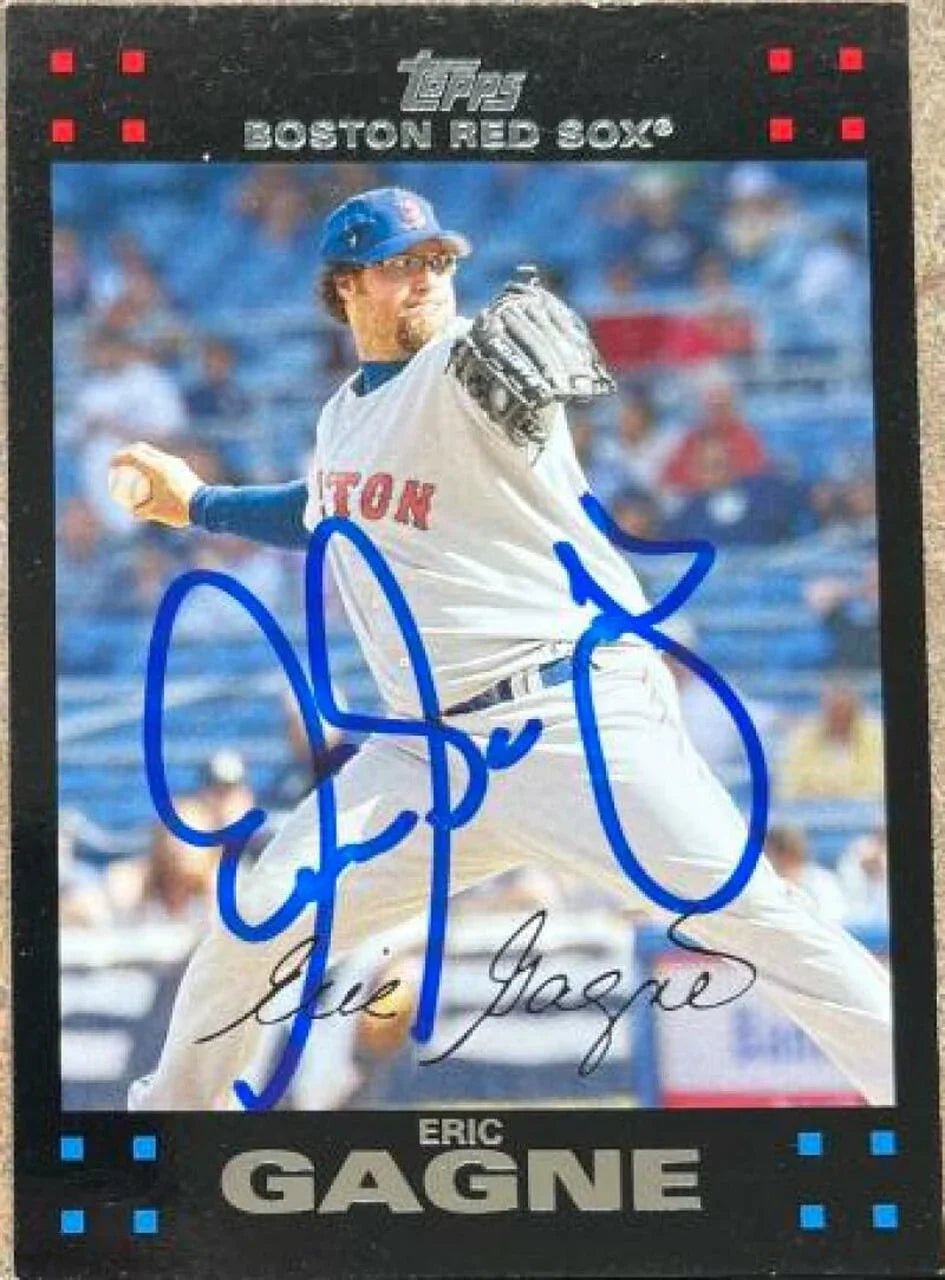 Eric Gagne Signed 2007 Topps Update & Highlights Baseball Card - Boston Red Sox