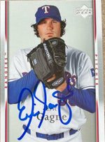 Eric Gagne Signed 2007 Upper Deck Baseball Card - Texas Rangers - PastPros