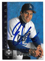 Eric Karros Signed 1998 Upper Deck Baseball Card - Los Angeles Dodgers