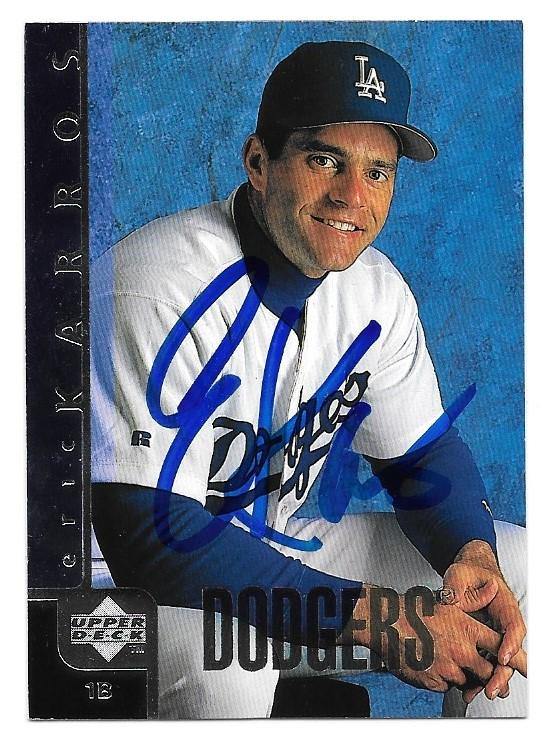 Eric Karros Signed 1998 Upper Deck Baseball Card - Los Angeles Dodgers - PastPros