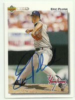 Eric Plunk Signed 1992 Upper Deck Baseball Card - New York Yankees