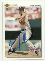 Eric Plunk Signed 1992 Upper Deck Baseball Card - New York Yankees - PastPros