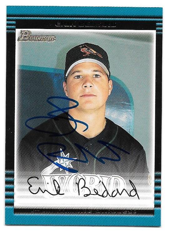 Erik Bedard Signed 2002 Bowman Baseball Card - Baltimore Orioles - PastPros