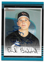 Erik Bedard Signed 2002 Bowman Baseball Card - Baltimore Orioles - PastPros